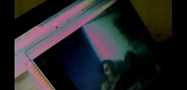  Deshi couple showing boobs on Facebook video chat